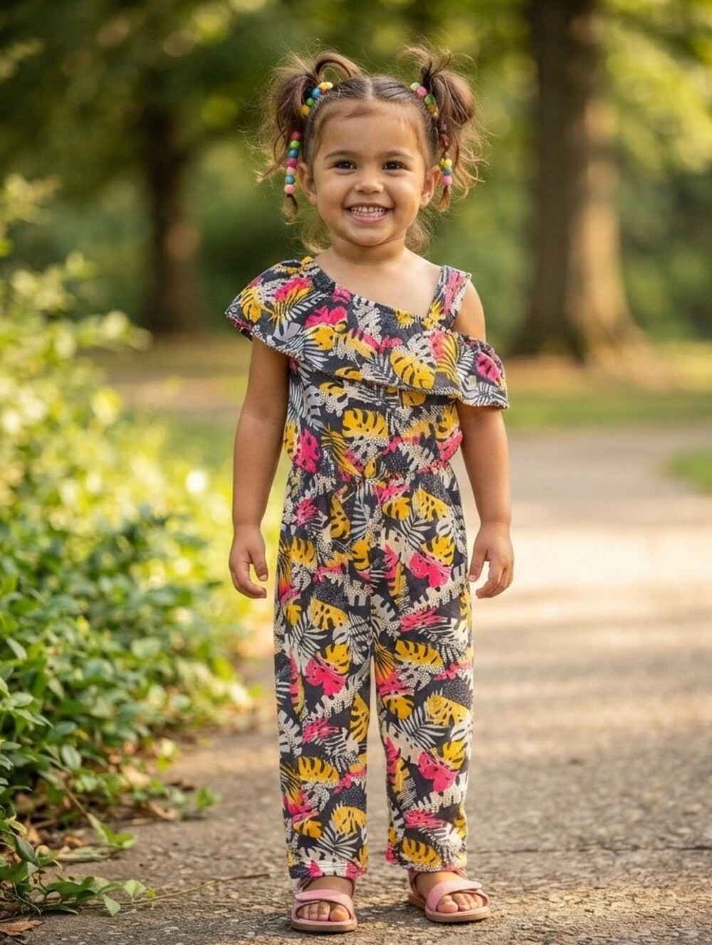 Picapino 3T Colorful Patterned Jumpsuit